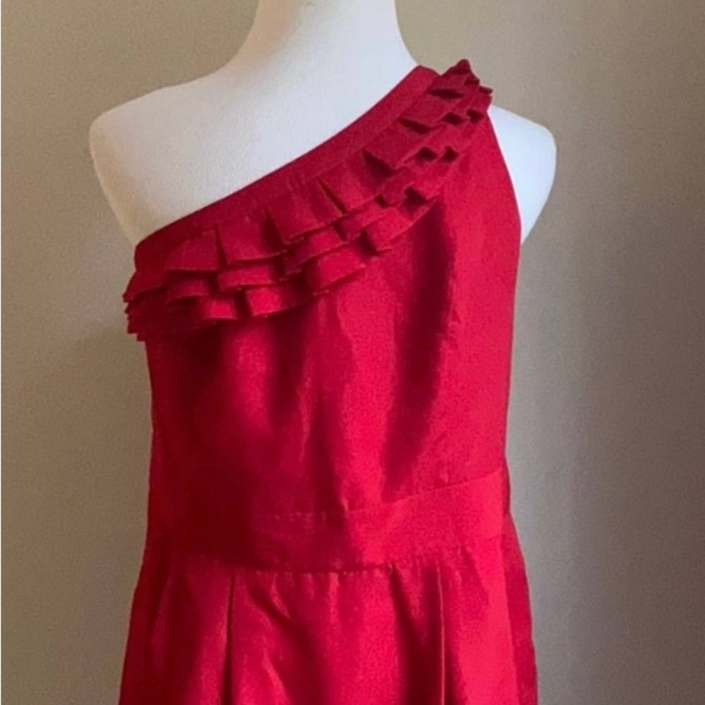 The Limited one shoulder ruffle neck dress size 8 - Picture 2 of 10